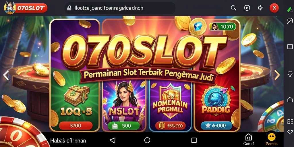 Tampilan gameplay mendebarkan di 070SLOT dengan tema slot yang menarik.