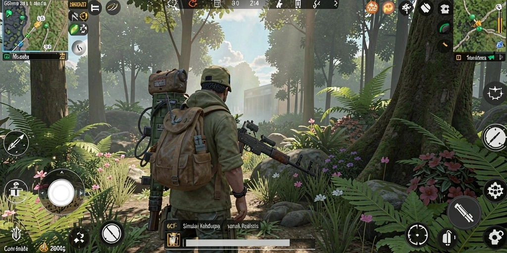 Tampilan gameplay 6CF dengan interaksi karakter yang mendalam.