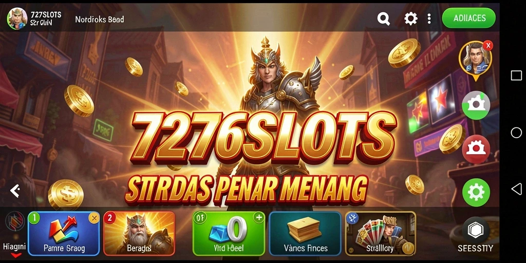Screenshot utama 7276SLOTS yang menampilkan gameplay penuh strategi.