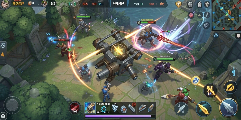 Tampilan gameplay seru dan penuh strategi dari 99RP.