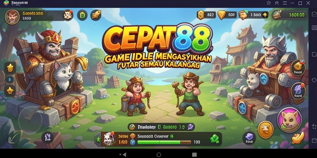 Tangkapan layar gameplay CEPAT88 menampilkan kemajuan bisnis yang menarik.