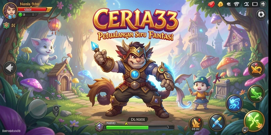 Tampilan gameplay seru di dunia fantasi CERIA33.