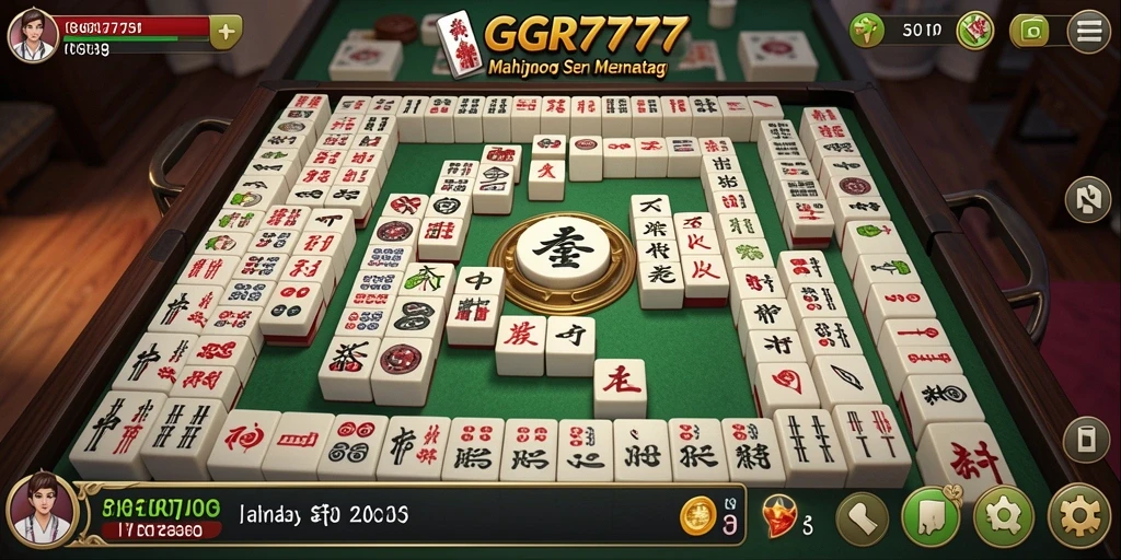 Tampilan gameplay Mahjong yang seru di GGR7777.