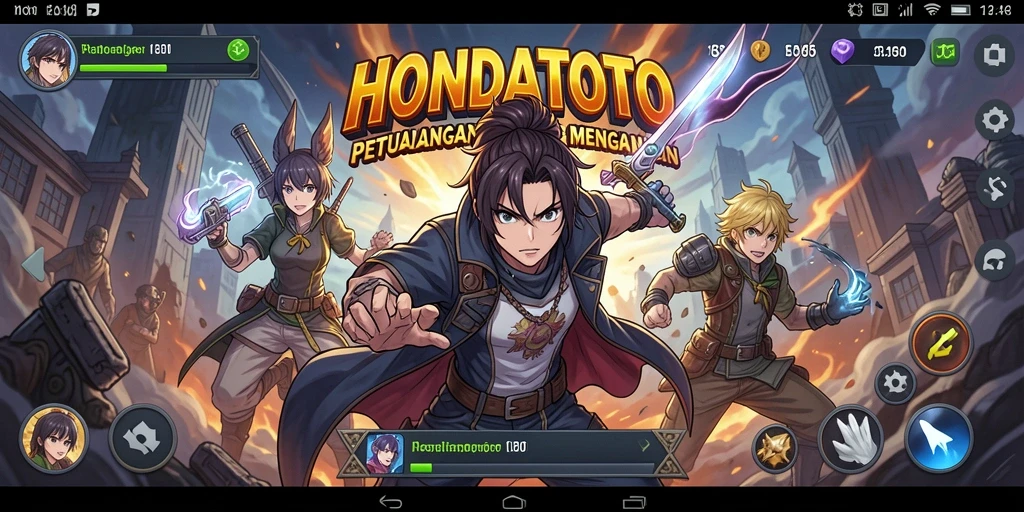 Tampilan gameplay HONDATOTO yang seru dan penuh aksi.