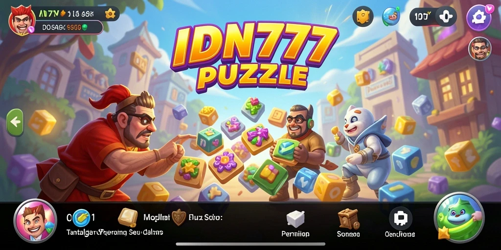 Screenshot gameplay IDN777 menampilkan tantangan puzzle yang menarik.