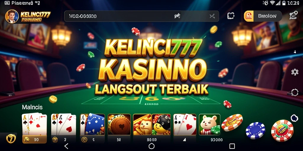 Tampilan gameplay kasino langsung yang menarik dan interaktif di KELINCI777.