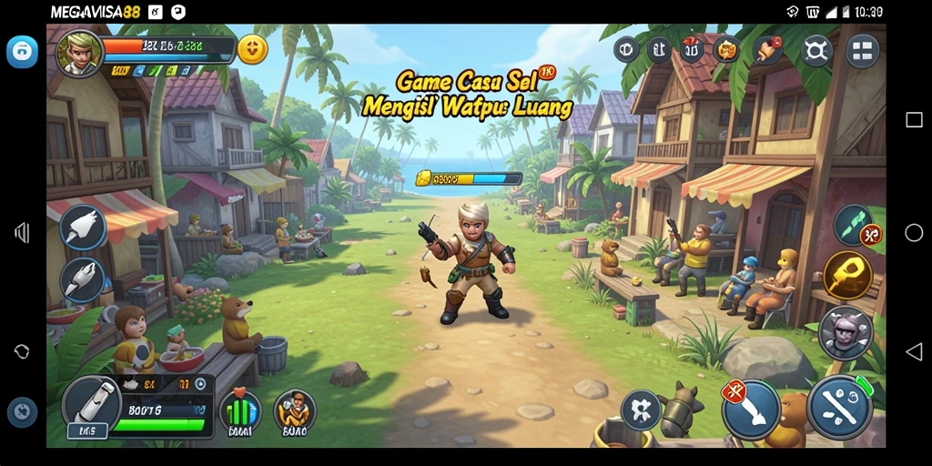 Tangkapan layar utama MEGAVISA88 menunjukkan keseruan gameplay Casual.