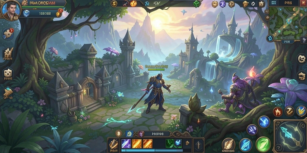 Tampilan gameplay menarik di <strong>PP88</strong> dengan aksi seru di dunia MMORPG.