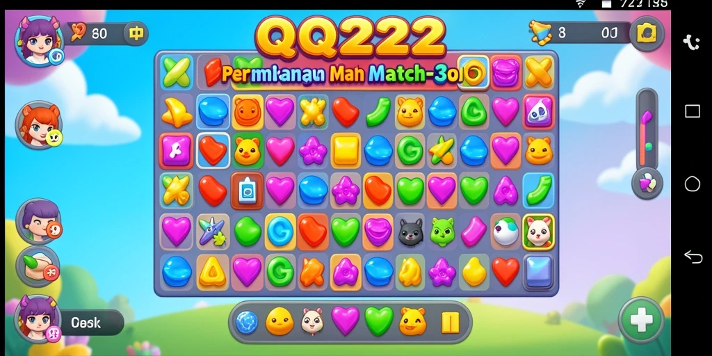 Tangkapan layar gameplay QQ222 yang penuh warna dan menarik.