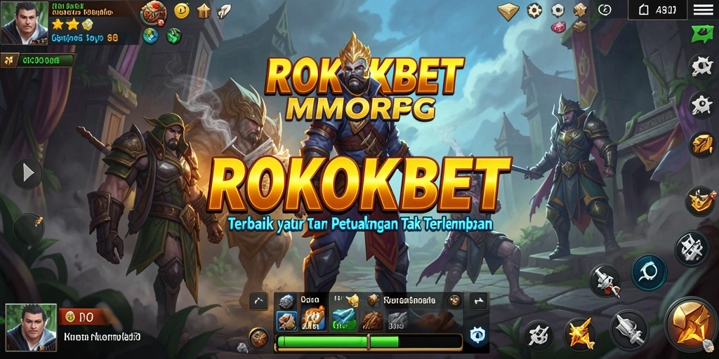 Gameplay ROKOKBET yang menampilkan aksi seru dan petualangan di dunia MMORPG.