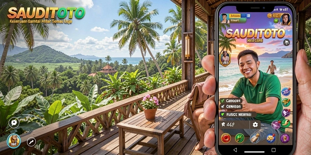 Tampilan gameplay santai dan menyenangkan dari SAUDITOTO.