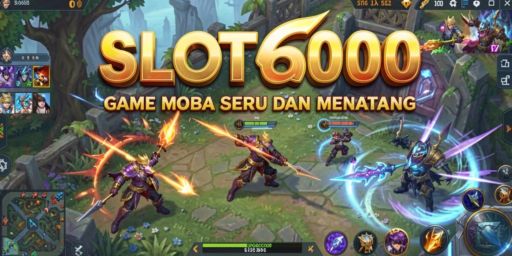 Tampilan dinamis dari gameplay SLOT6000 saat pertarungan hebat.