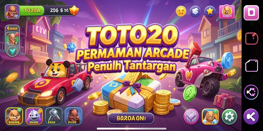 Screenshot TOTO20 menampilkan aksi gameplay arcade yang mengasyikkan.